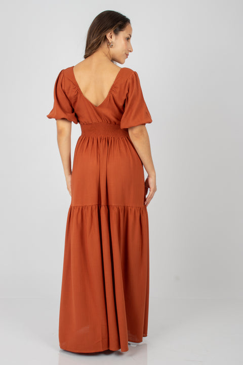 Vestido Berenice - Camel