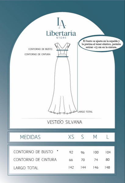 VESTIDO SILVANA AZUL FLORES