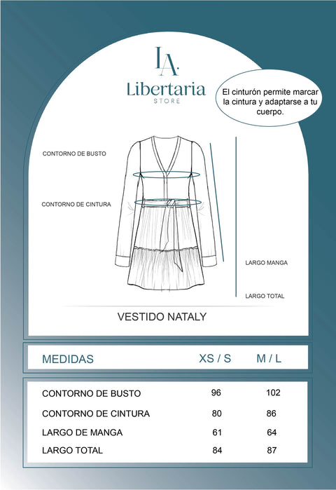 Vestido Nataly - Azul