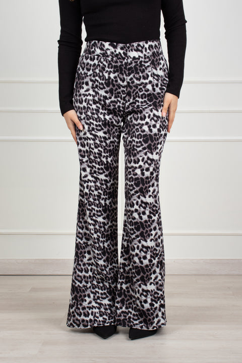 Pantalon Viviana - Animal Print Negro