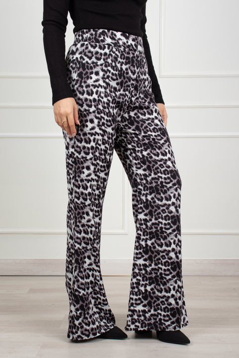 Pantalon Viviana - Animal Print Negro