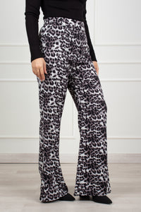 PANTALON VIVIANA ANIMAL PRINT - NEGRO