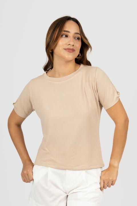 Camiseta Kiara - Beige