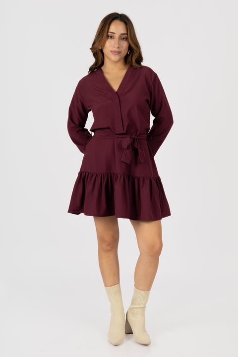 Vestido Nataly - Vino