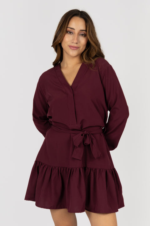 Vestido Nataly - Vino