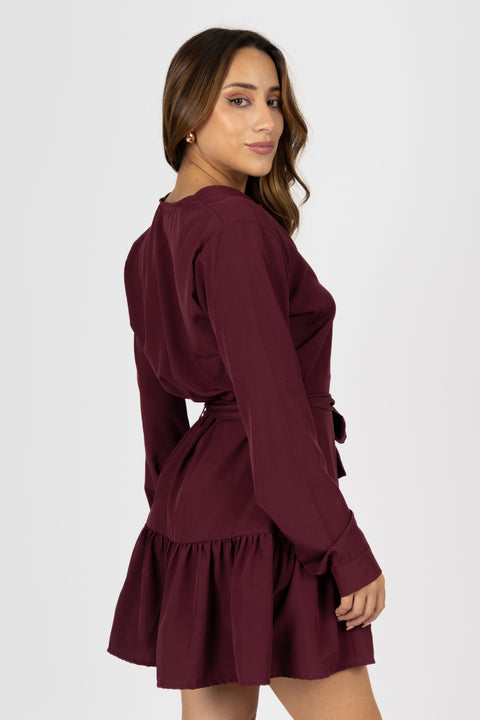 Vestido Nataly - Vino