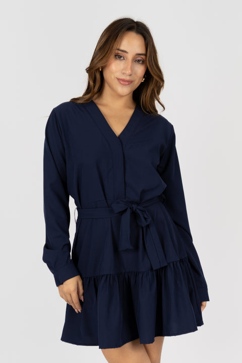 Vestido Nataly - Azul Marino