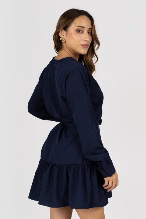 Vestido Nataly - Azul Marino