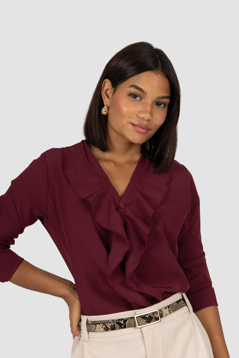 Blusa Brunella - Vino