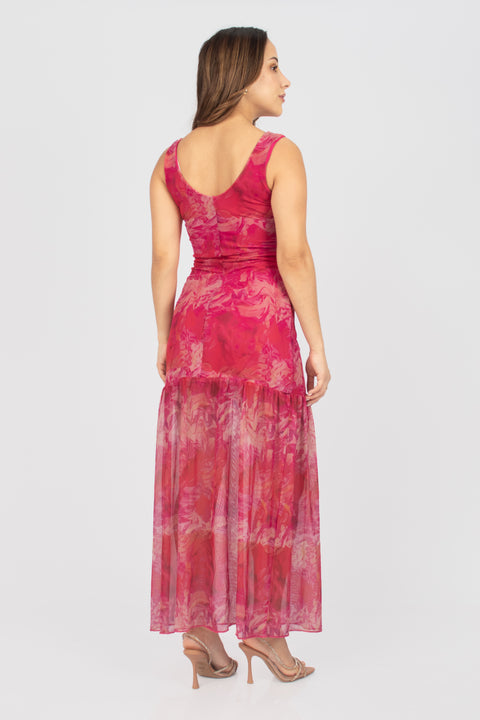 Vestido Teresa - Fucsia