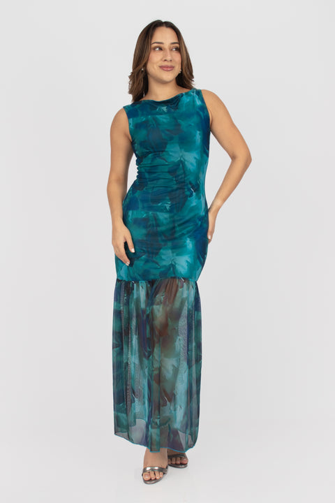 Vestido Teresa - Turquesa