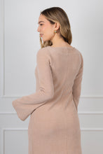 Cargar imagen en el visor de la galería, VESTIDO LUCIANA BEIGE
