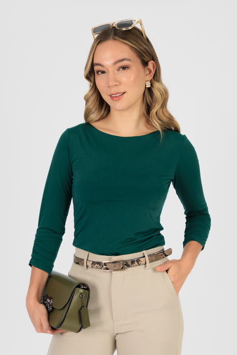 Polo Zoe - Verde Esmeralda