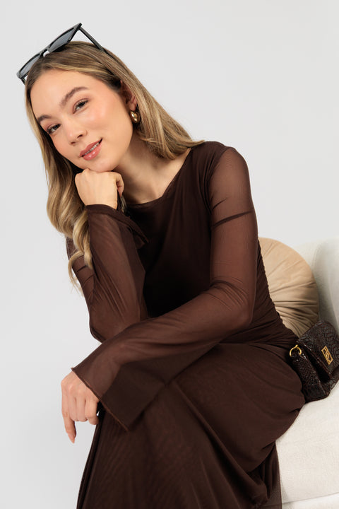 Vestido Hellen - Chocolate