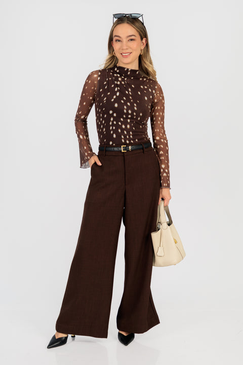 Blusa Miriam - Bambi Chocolate