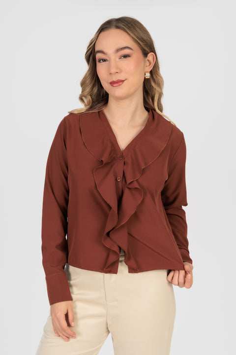 Blusa Brunella - Marron