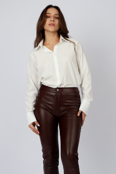 Pantalon Megan - Marron Chocolate