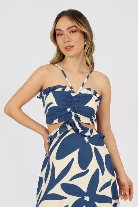 Vestido Aurora - Azul