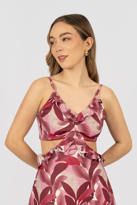 Vestido Brandy - Fucsia