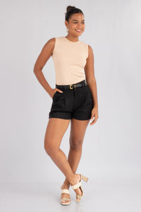 SHORT SASTRE NEGRO