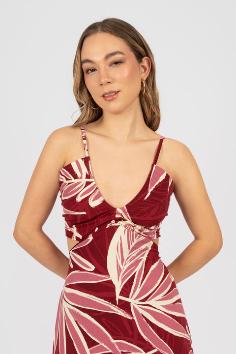 Vestido Aruba - Ciruela