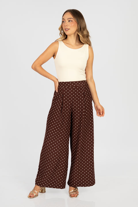 Palazo Cristina - Chocolate Lunares