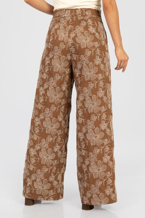Pantalón Flavia - Marron