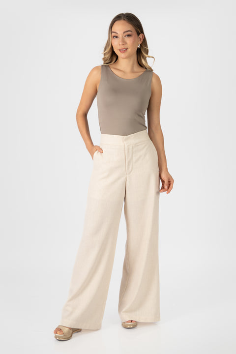 Pantalon Camila - Crema