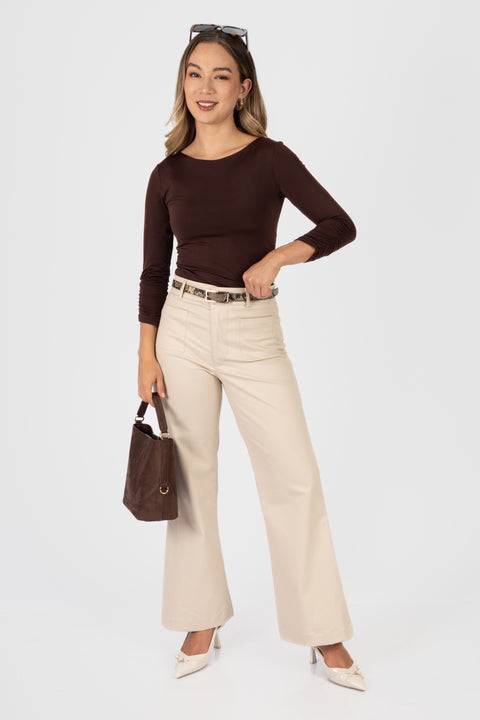 Pantalón Megan - Crema