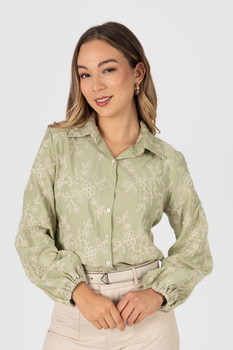 Blusa Orianka - Verde Pistacho