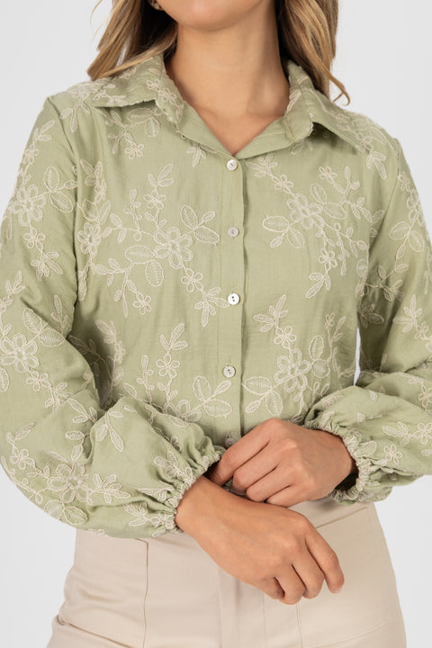 Blusa Orianka - Verde Pistacho