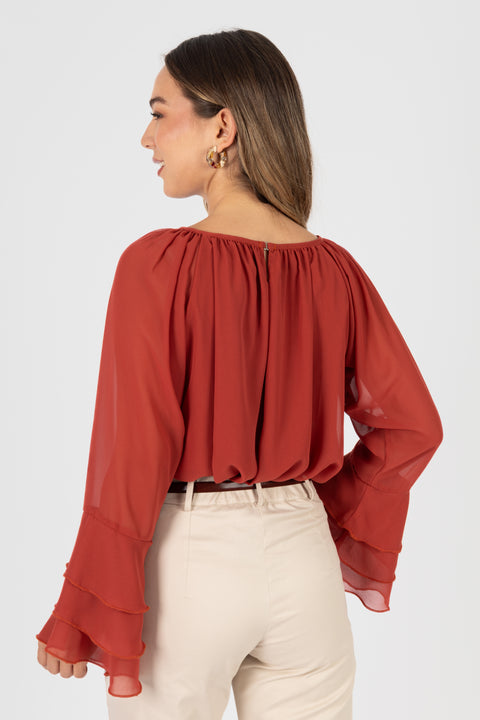 Blusa Darcy - Terracota