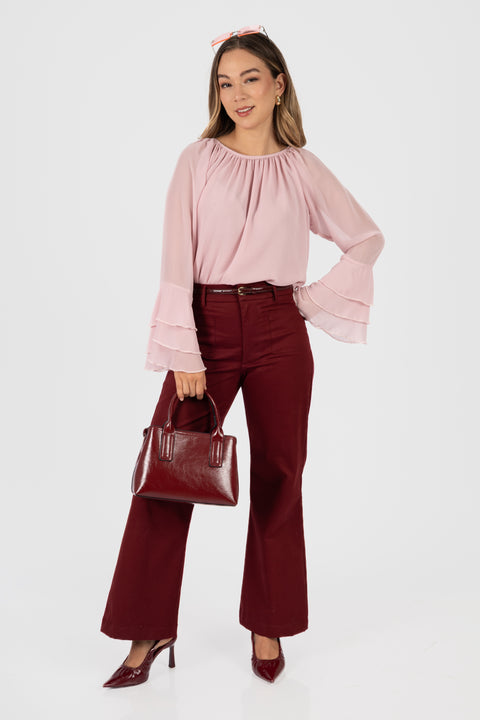 Pantalón Megan - Vino