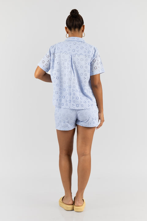 Blusa Larissa - Celeste