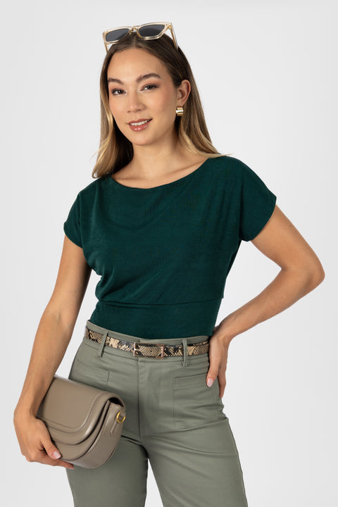 Top Cielo - Verde Botella