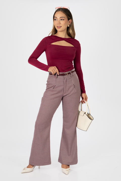 Pantalon Bianca - Guinda