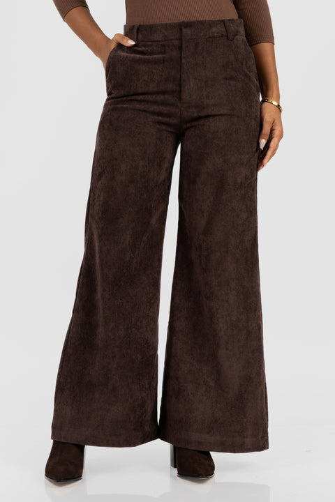 Pantalon Alessia - Marrón Chocolate
