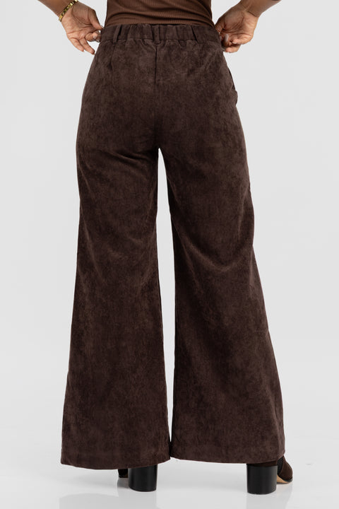 Pantalon Alessia - Marrón Chocolate