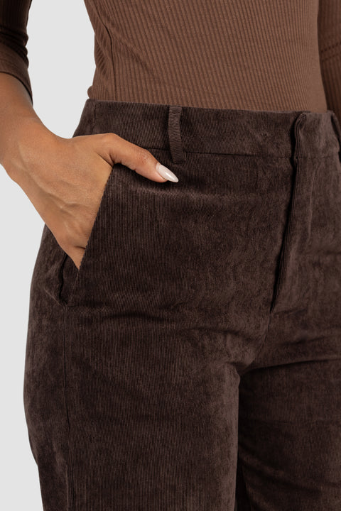 Pantalon Alessia - Marrón Chocolate