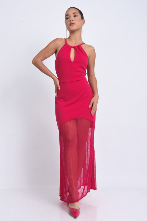 Vestido Flor - Fucsia