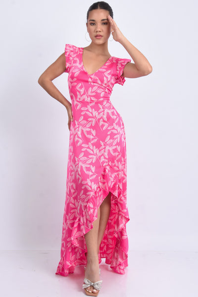 VESTIDO LISA FUCSIA